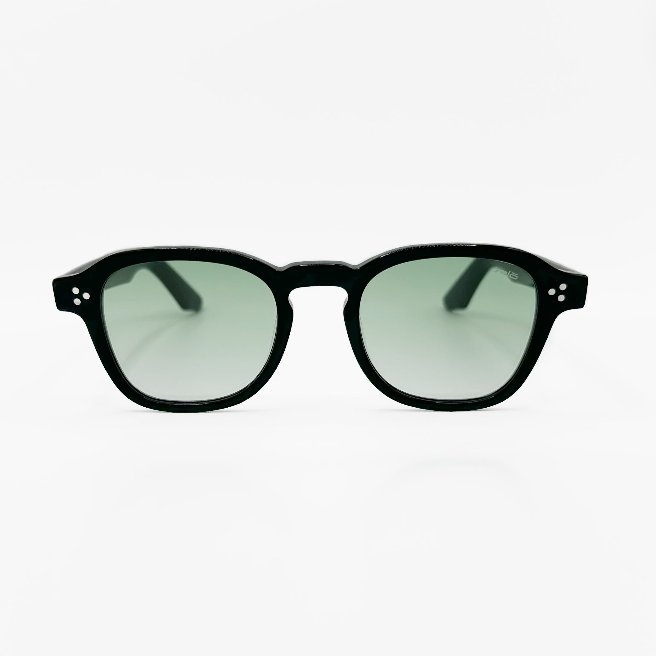 Lentes Cuadrados Verde Translúcido