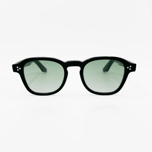 Lentes Cuadrados Verde Translúcido