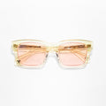 lentes cuadrados transparentes