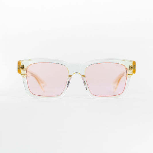 lentes cuadrados rojos