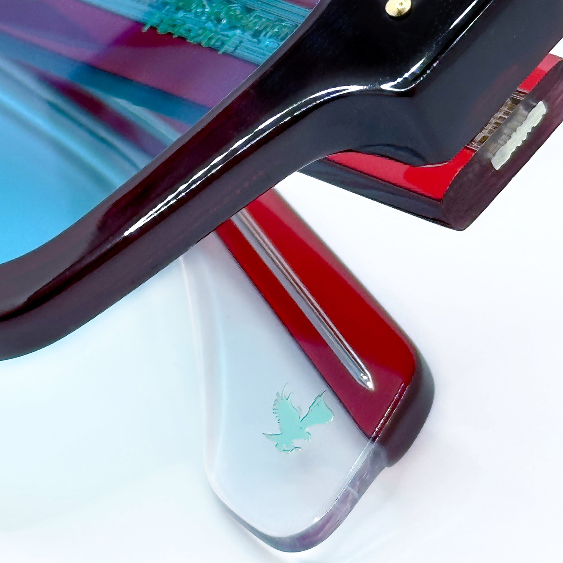Lentes cuadrados grandes detalles